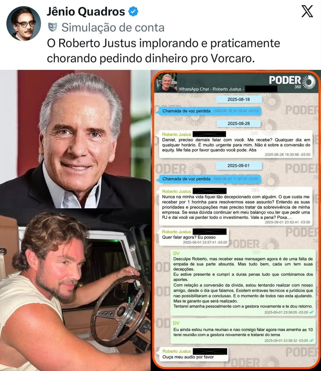 Quando a arrogância precisa pedir licença ao dinheiro